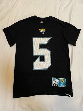 Jacksonville Jaguars T Shirt Mens Small #5 Blake Bortles Black Preowned